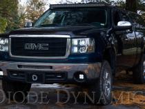 SS3 LED Fog Light Kit for 2007-2013 GMC Sierra 1500 White SAE Fog Pro w/ Backlight Diode Dynamics