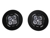 SS3 LED Fog Light Kit for 2007-2014 GMC Sierra 2500/3500 Yellow SAE Fog Pro w/ Backlight Diode Dynamics