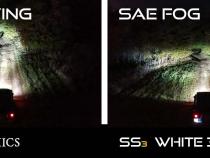 SS3 LED Fog Light Kit for 2005-2007 Dodge Magnum Yellow SAE Fog Max w/ Backlight Type M Bracket Kit Diode Dynamics