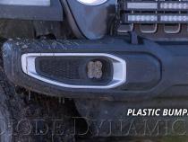 SS3 LED Fog Light Kit for 2018-2021 Jeep JL Wrangler Yellow SAE Fog Max w/ Backlight Type M Bracket Kit Diode Dynamics