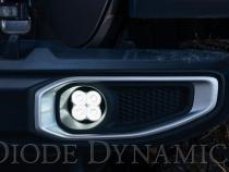 SS3 LED Fog Light Kit for 2020-2021 Jeep Gladiator White SAE Fog Sport w/ Backlight Type MR Bracket Kit Diode Dynamics