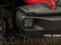 SS3 LED Fog Light Kit for 2020-2021 Jeep Gladiator Yellow SAE Fog Max w/ Backlight Type MS Bracket Kit Diode Dynamics