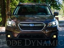 SS3 LED Fog Light Kit for 2013-2019 Subaru Outback White SAE Fog Sport w/ Backlight Diode Dynamics