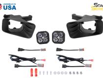 SS3 LED Fog Light Kit for 2009-2012 Ram 1500 White SAE Fog Pro w/ Backlight Diode Dynamics