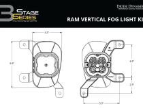 SS3 Sport Type Ram Vert Kit ABL Yellow SAE Fog Diode Dynamics