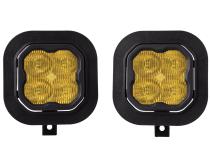 SS3 LED Fog Light Kit for 2011-2016 Ford Super Duty F-250/F-350 Yellow SAE Fog Sport w/ Backlight Diode Dynamics