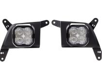 SS3 LED Fog Light Kit for 2020-2021 Chevrolet Silverado HD 2500/3500 White SAE Fog Max w/ Backlight Diode Dynamics