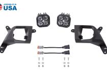 SS3 LED Fog Light Kit for 2020-2021 Chevrolet Silverado HD 2500/3500 White SAE Fog Max w/ Backlight Diode Dynamics