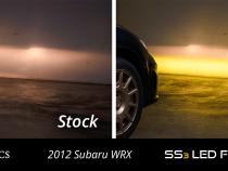 SS3 LED Fog Light Kit for 2011-2014 Subaru WRX/STi White SAE Fog Sport w/ Backlight Diode Dynamics