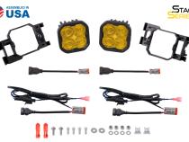 SS3 LED Fog Light Kit for 2008-2009 Subaru Legacy Yellow SAE Fog Sport w/ Backlight Diode Dynamics