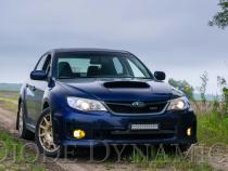 SS3 LED Fog Light Kit for 2011-2014 Subaru WRX/STi Yellow SAE Fog Max w/ Backlight Diode Dynamics