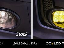 SS3 LED Fog Light Kit for 2011-2014 Subaru WRX/STi Yellow SAE Fog Max w/ Backlight Diode Dynamics