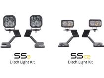Stage Series 2in LED Ditch Light Kit for 2021 Ford Bronco Sport, Sport White Combo Diode Dynamics