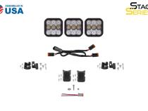 SS5 Pro Universal CrossLink 3-Pod Lightbar White Combo Diode Dynamics
