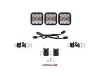 SS5 Pro Universal CrossLink 3-Pod Lightbar White Combo Diode Dynamics