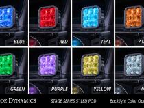 SS5 Pro Universal CrossLink 6-Pod Lightbar Yellow Combo Diode Dynamics