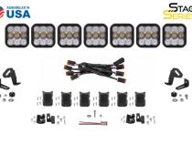SS5 Pro Universal CrossLink 7-Pod Lightbar Yellow Combo Diode Dynamics