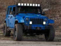 Jeep JK SS5 Pro CrossLink Windshield Yellow Combo Lightbar Kit Diode Dynamics
