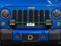 Stage Series Bumper Bracket Kit for 2007-2018 Jeep JK Wrangler Diode Dynamics