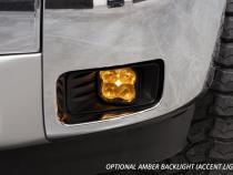 SS3 LED Fog Light Kit for 2015-2020 Chevrolet Suburban, Yellow SAE Fog Max with Backlight Diode Dynamics