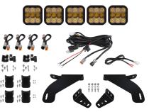 SS5 Grille CrossLink Lightbar Kit for 2021-2022 Ford F-150, Sport Yellow Combo Diode Dynamics