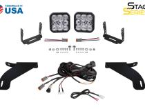 SS5 Bumper LED Pod Light Kit for 2021-2022 Ford F-150, Sport White Driving Diode Dynamics