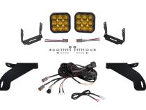 SS5 Bumper LED Pod Light Kit for 2021-2022 Ford F-150, Sport Yellow Driving Diode Dynamics