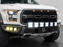 SS5 Grille CrossLink Lightbar Kit for 2017-2020 Ford Raptor Pro Yellow Combo Diode Dynamics