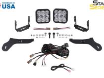 SS5 Bumper LED Pod Light Kit for 2017-2020 Ford Raptor Sport Yellow Combo Diode Dynamics