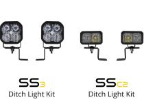 Stage Series Backlit Ditch Light Kit for 2021-2022 Ford F-150, SS3 Pro White Combo Diode Dynamics