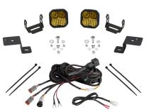 Stage Series Backlit Ditch Light Kit for 2021-2022 Ford F-150, SS3 Pro Yellow Combo Diode Dynamics