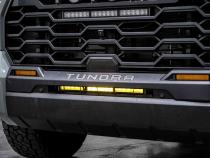 Stealth Bumper Light Bar Kit for 2022 Toyota Tundra White Combo Diode Dymanics