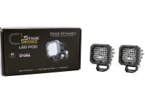 Stage Series C1R White Flood Standard LED Pod (pair) Diode Dynamics