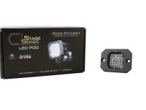 Stage Series C1R White Flood Flush Mount LED Pod (one) Diode Dynamics