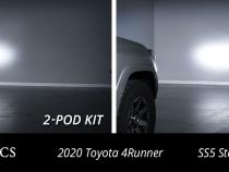 SS5 Stealth Grille LED 2-Pod Kit for 2014-2023 Toyota 4Runner, Sport Yellow Combo Diode Dynamics