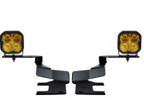 Stage Series Ditch Light Kit for 2017-2022 Ford Super Duty, SS3 Sport Yellow Combo Diode Dynamics