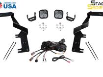 Stage Series Ditch Light Kit for 2017-2022 Ford Super Duty, SS3 Pro Yellow Combo Diode Dynamics