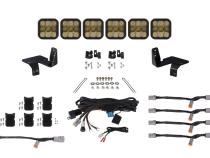 SS5 6-Pod CrossLink Grille Lightbar Kit for 2020-2022 Super Duty, Pro Yellow Combo Diode Dynamics