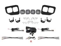 SS3 LED Fog Pocket Kit for 2020-2022 Ford Super Duty, White Sport Diode Dynamics