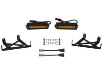 SS6 LED Fog Light Kit for 2020-2022 Ford Super Duty, Amber Wide Diode Dynamics
