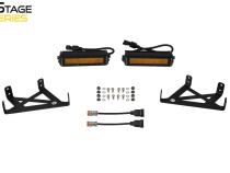 SS6 LED Fog Light Kit for 2020-2022 Ford Super Duty, Amber Wide Diode Dynamics