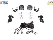 20-Present Polaris RZR A-Pillar LED Pod Kit, SS3 Sport White Combo Diode Dynamics