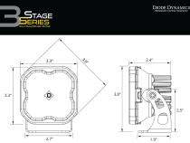SS3 LED Bumper 1 Inch Roll Bar Kit, Sport White SAE Fog (Pair) Diode Dynamics