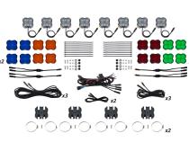 Stage Series SXS Rock Light Installer Kit, White Diffused M8 (8-pack)