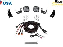 Stage Series Ditch Light Kit for 2022+ Ford Maverick C2 Pro White Combo Diode Dynamics