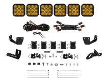 SS5 6-Pod CrossLink Mounting Kit for Prinsu/Sherpa Roof Racks, Sport Yellow Driving Diode Dynamics