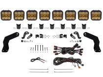 2017-2024 Can-Am Maverick X3 SS5 Pro CrossLink Roof Yellow Combo Lightbar Kit Diode Dynamics