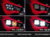 SS3 LED Headlight Kit for 2022-2024 Honda Talon, Pro White ABL