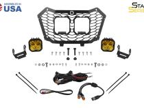 Stage Series LED Grille Kit for 2022-2024 Honda Talon, Yellow (3000K) Pro Yellow SAE Fog