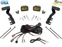 SS3 LED Ditch Light Kit for 2024-Present Toyota Tacoma, Sport Yellow Combo Diode Dynamics